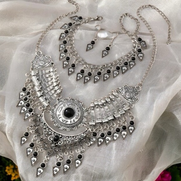 Egypt 4 pcs Set Necklace Earrings Anklet (Bracelet) Set Amazing Jewelry 👑 - Picture 5 of 5